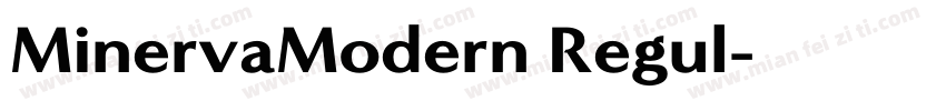 MinervaModern Regul字体转换